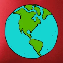 Planeta na prsu - Amerika