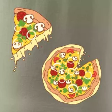 Pizza + Pizza kousek