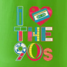 I love 90s - srdce a kazeta