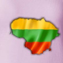 Litva vlajka mapa