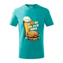 Pivo a burger vím co je dobrý