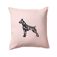 Doberman - nápis v tělě