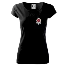 Folklor na prsu květina kulatá