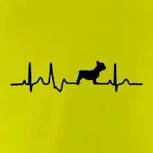 EKG Francouzský buldoček z boku