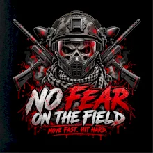 Lebka bojovníka no fear paintball