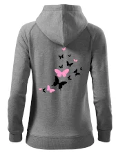 Motýli růžovo černí