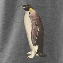 Tučňák kreslený vodovými barvami