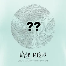 Vaše místo - vrstevnice v kruhu