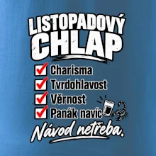 Listopadový chlap charisma a panák navíc