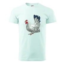 Slepice kreslená bílá