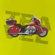 Cestovní motorka Amerika červená