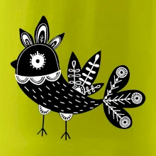 Ptáček černobílý folklór