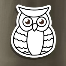 Sova kreslená na prsu