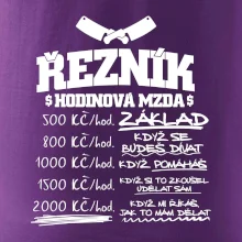 Hodinová mzda řezník