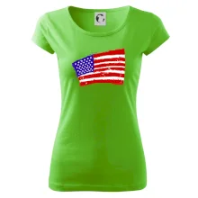 Americká vlajka ohnutá