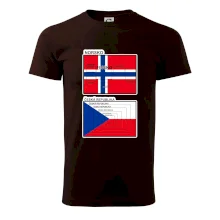 Norská a česká vlajka