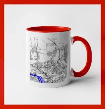 Praha 18200 - Mapa s vodními toky