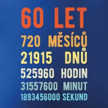 Narozeniny 60 přepočet času