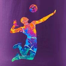 Volejbalista splash s míčem