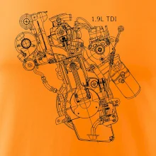 Motor Škoda/ VW 1.9L  TDI z boku