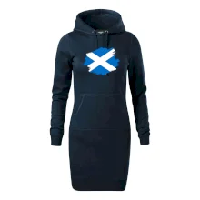 Skotská vlajka kreslená štetcem