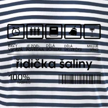 Čárový kód - řidička šaliny