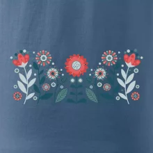 Folklor - květiny v řadě