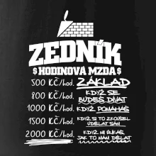 Hodinová mzda zedník