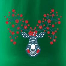 Folklor - jelen s červenými plody