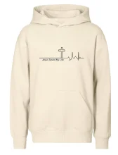 Jesus Saved My Life kříž ekg