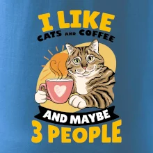 I like cats and coffee and maybe 3 people