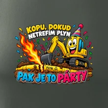 Bagrista kope dokud netrefí plyn