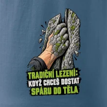 Tradiční lezení se spárou v těle