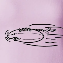 Americký fotbal letící míč