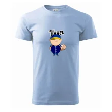 Jsem ďábel doručovatel modro žlutý