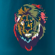 Hlava lva kreslená jednoduchá