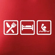 Eat sleep vodní pólo v řadě