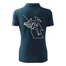 Lezec na skále jedním tahem