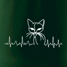 EKG křivka kočka