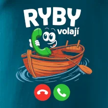 Karikatura ryby volají