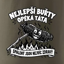 Nejlepší buřty opéká táta Spálený jsou nejvíc zdravý