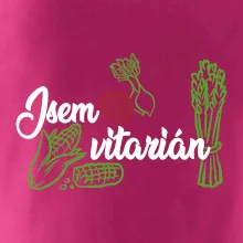 Jsem vitarián - nápis
