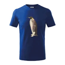 Tučňák kreslený vodovými barvami