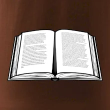 Kniha černobílá otevřená s textem
