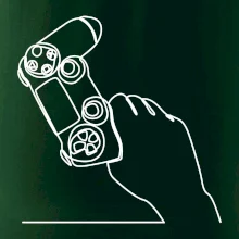 Herní ovladač jedním tahem