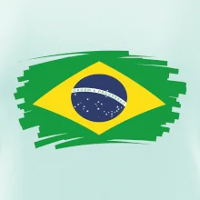 Brazílie vlajka štětkou