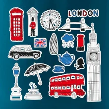 Velká Británie - kreslené ikonky