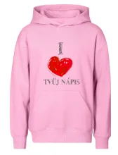 I love malované srdce - vlastní nápis