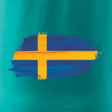 Švédská vlajka kreslená