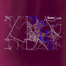 Neratovice - Mapa s vodními toky